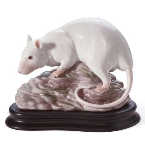 Lladro The Rat Porcelain Figurine Home & Kitchen