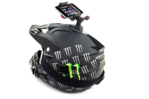 Dirt Bike Helmet Camera Smartphone Mount for iPhone, Samsung Galaxy, & All Smartphones for Video & GPS - Thumbnail 5