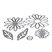 Whitelotous 6pcs Cutting Dies Cut Dies Stencil Metal Template Mould for DIY Scrapbook Album Paper Card (Daisy)