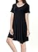 FUDITAI Womens Casual Plain Short Sleeve Loose T-Shirt Dress