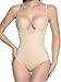 LAZAWG Women U Plunge Molded Cup Body Suit Backless V Bra Shapewear Body Brief,Apricot,L(fit for 38C,36D,36DD)