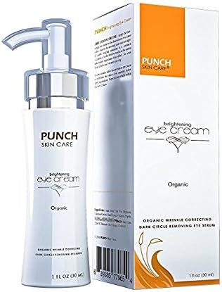 Dark Circles and Puffiness Relief - Maximum Hydration PUNCH Skin Care Brightening Eye Cream 1 oz Maximum Hydration For Youthful Skin