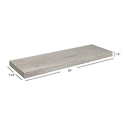 Home Basics MDF 30" Floating Wall Shelf