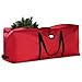 Zober Storage Bag for 7.5 Ft Artificial Christmas Trees - Waterproof with Durable Handles - Labeling Card Slot - Red