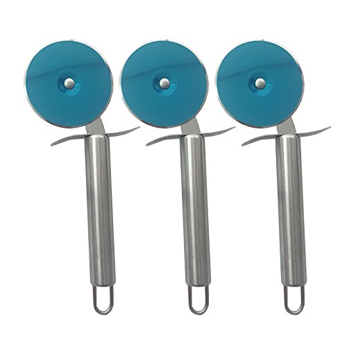 Chef Prosentials 3 pieces Pizza wheel cutter Dough pizza baking cutter pizza accessories For Kisok - Thumbnail 3