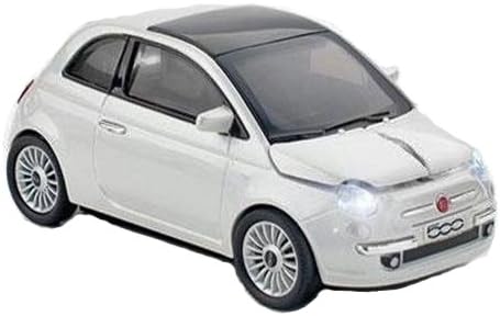 Click Car CCM660486 FIAT 500 Wireless Optical Mouse, Pearl White