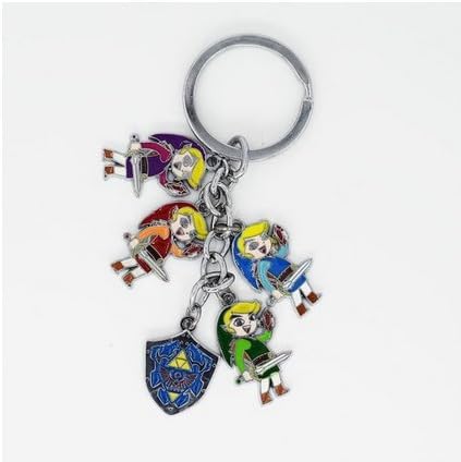 Link the Legend of Zelda Charm Keychain Charm - The Legend of Zelda Hylian Shield Hylian Crest Ocarina of Time Twilight Princess Navi Link Costum Cosplay