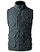 H2H Mens Work Utility Hunting Travels Sports Vest With Multiple Pockets CHARCOAL US L/Asia XL (KMOV081)