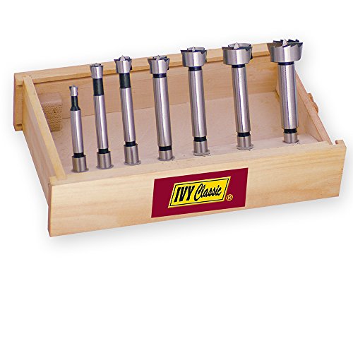 IVY Classic 46182 7Piece Forstner Bit Set, HighCarbon Steel, Wooden