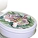Toilet Tattoos, Toilet Seat Cover Decal, Watercolor Iris, Size Round/standard