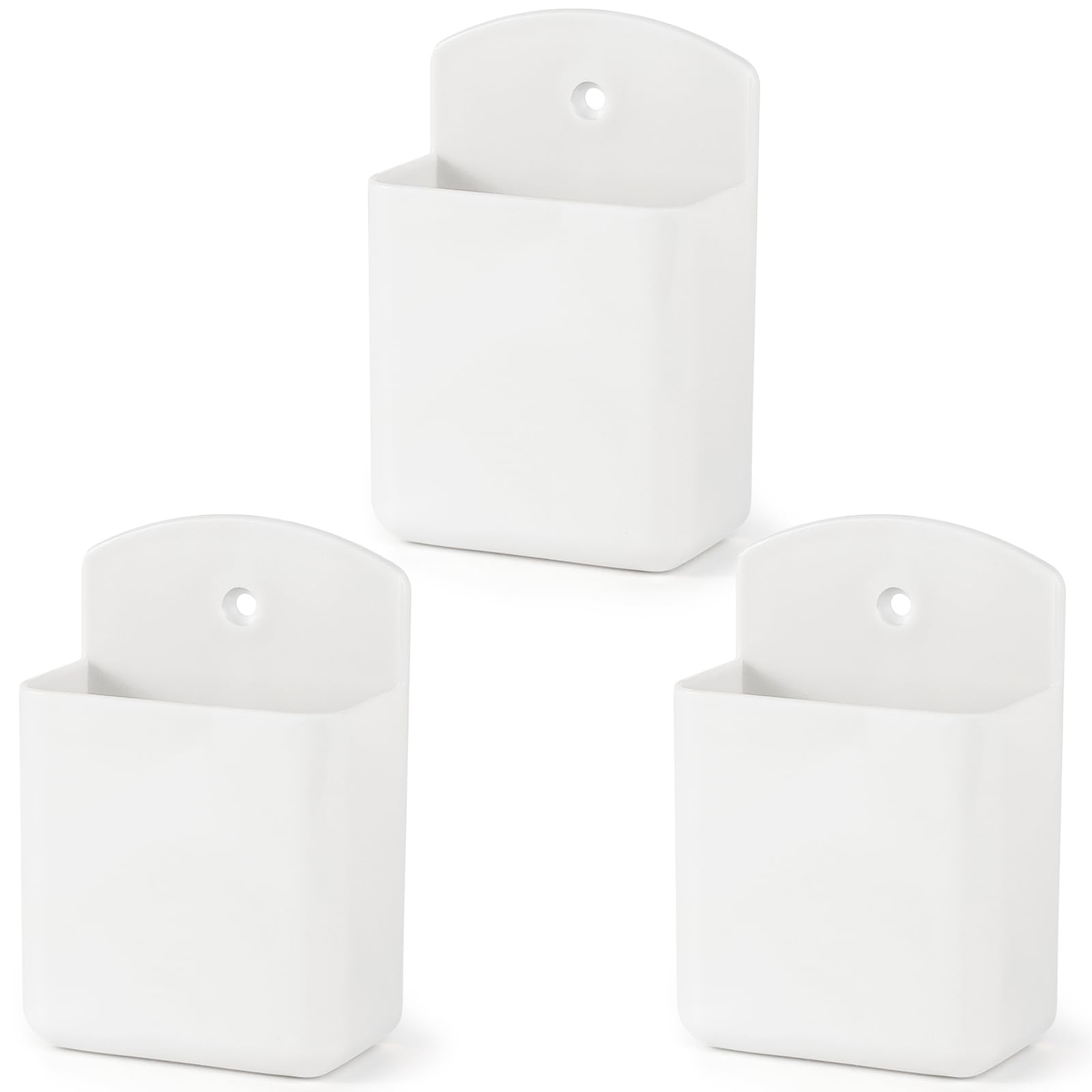 Photo 1 of VACONICO 3 Pack Remote Control Holder, TV & Wall Pen Storage Accessories for Home Office School, White