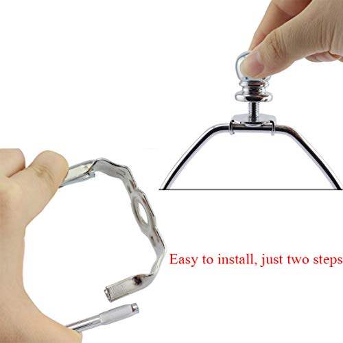 image for DZS Elec 1-Pack 8 Inch Lamp Harp Holder DIY Lighting Accessories Horn 