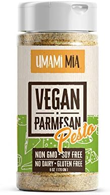 Umami Mia Vegan Parmesan (Pesto)-Dairy Free, Gluten & Soy Free Vegan Cheese