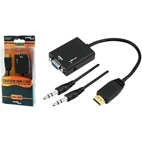 Conversor HDMI X VGA Preto CHIP SCE