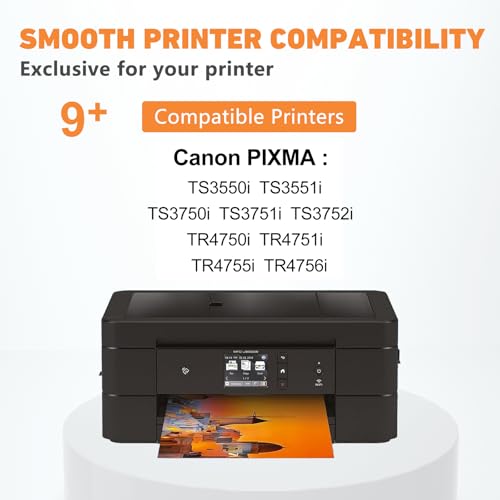 PG-575XL CL-576XL Printer Cartridges 575 XL 576 XL Compatible with Canon Printer Cartridges 575 576 for Canon PIXMA TS3550i TS3551i TS3750i TS3751i TS3752i TR4750i TR4751i TR4755i TR4755i 6i (1 Black, 1 Colour