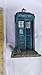 Old Style 1960's Police Box Aquarium Ornament Decor, Fish Safe Polyresin, 7 Inches Tall | Aquarium Fish Tank Tardis Fish Hideout House Resin Ornament, Blue Decoration
