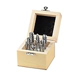 SpeTool Carbide Rotary Burr Double Cut 1/4-Shank Die Grinder Drill Set of 9