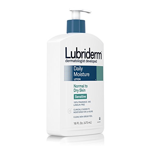 Lubriderm Daily Moisture Body Lotion For Sensitive, Dry Skin, Enriched