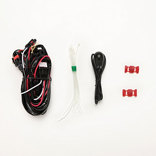 LEDIN for 2014 2015 Chevy Camaro Clear Projector Fog Lights Kit with Bezel + Switch + Wire Harness + Bulbs