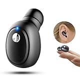 Bcway Bluetooth Earbuds, Smallest Wireless Invisible Headphones with Mic for Hands-free Call Mini V4.1 Bluetooth Car Headset for iPhone X 8 and Android Smart Phones(1 Pcs)