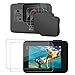 Hapurs Lens Cap and Lens & Screen Protector for for GoPro Hero 7 Black/ 6/5/，2 Pack Protective Lens Cover Case and Anti-Scratch Tempered Glass Screen and Lens Protector for GoPro Hero 7/6 / 5