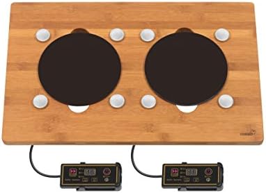 Rosseto BP009 Multi Chef Double Induction Bamboo Surface with 4 magnets