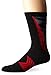 Under Armour Men's Undeniable Crew Socks, Black/Red, Medium