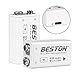 BESTON 9V Rechargeable Batteries, 650mAh Li-ion Rechargeable 9 Volt Battery with Micro USB Charging Port (2 Pack)