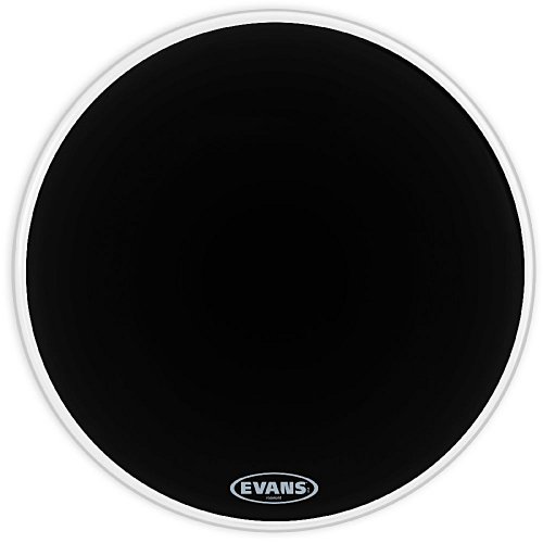 Evans Resonant Black Bass Drum Head, 22 Inch