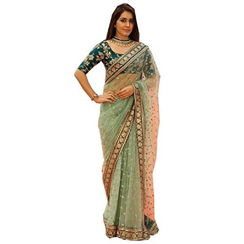 Smooth Net Saree with lace boarder