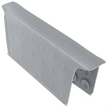 SlimmKISS Stainless Steel Sink Protector Grid - Rust-Resistant Bottom Grate, Rear Drain Location
