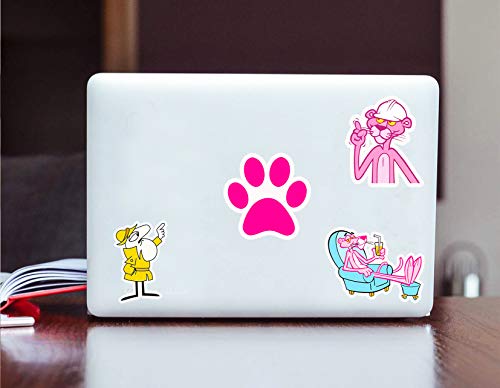 GTOTd Stickers for Pink Panther 20-Pcs, Stickers Decals Vinyls for Laptop,Waterbottle，Teens,Cars, Gift，Figure Collection - Thumbnail 3
