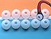 10 Small Clear White Motorola S10-HD, S9-HD, S9 Motorkr Bluetooth Headsets/Headphones Replacement Earbuds. EXCELLENT QUALITY!