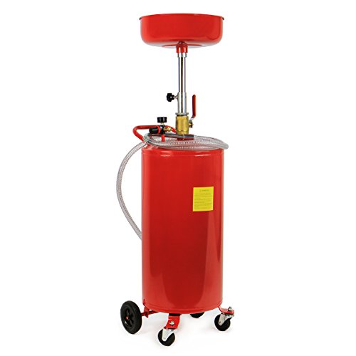 XtremepowerUS 20 Gallon Portable Waste Oil Drain Tank Air Operated Heavy Duty