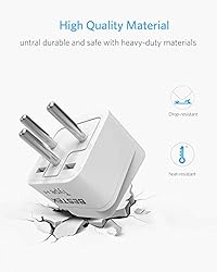BESTEK Israel Travel Plug Adapter, Grounded