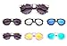 GAMT Fashion Arrow Mirrored Sunglasses Round Lens for Boys and Girls Flower Frame