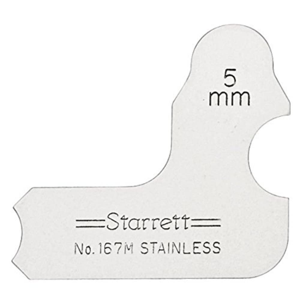 Starrett 167M-5 5.0MM Individual Radius Gauge 5mm Radius Gauge