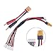 1S LiPo Charging Adapter Cable 6 in 1 to 6S Balance Battery Charger w/ XT60 to Banana Cable for JST-PH 2.0 mCPX Powerwhoop Tiny Whoop
