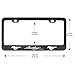 2pcs Newest Matte Aluminum Alloy License Plate Frame ，with Screw Caps Cover Set Suit，Applicable to US Standard car License Frame,FBA Fast Delivery,for Ford Mustang（Matte Black）