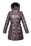 Camila Happy Goat Lucky 600 Fill Power 35″ Down Jacket (8, Metal Grey), Online Clothing Store