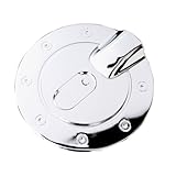 E-Autogrilles Triple Chrome Plated ABS Gas Door Cover for 04-12 Chevrolet Colorado / 04-12 GMC Canyon / 06-08 Isuzu I Series (66-2011)