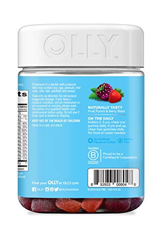 OLLY Kids Multi + Probiotic Gummies, 50-Day Supply, Yum Berry Punch - Image 3