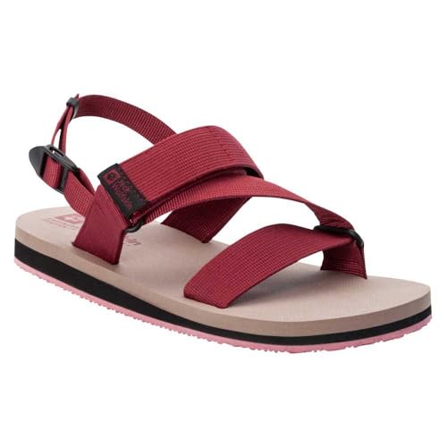 Jack Wolfskin Herren Urban Entdeckung Belt Sandal M, Cayenne Red, 42.5 EU