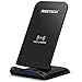 Wireless Charger Stand, RISETECH 2 Coils 10W Fast Qi Wireless Charging Pad for Samsung Galaxy S9 S8 Plus S7 Edge Note 8 5 and Standard Charge for Apple iPhone X, iPhone 8, 8 Plus