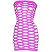 LoveFifi Women's Light Neon Queen Tube Dress,Pink one Size