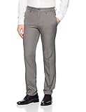 Haggar Men's Cool 18 Pro Heather Slim Fit Flat Front Superflex Waist Pant