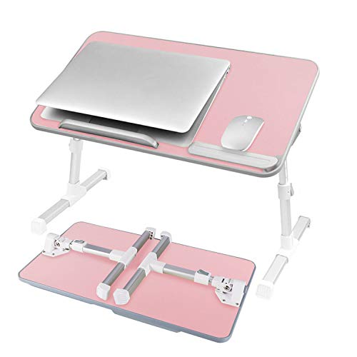 Folding Laptop Desk For Bed Adjustable Height Tray Lap Stand Computer 