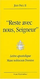 « Reste avec nous, Seigneur»