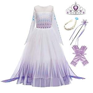 Kosplay ELSA Prinsessen Kostuum Meisjes Ijskoningin Jurk Blauw voor Kerstmis Carnaval Party Halloween 3-11 Jaar