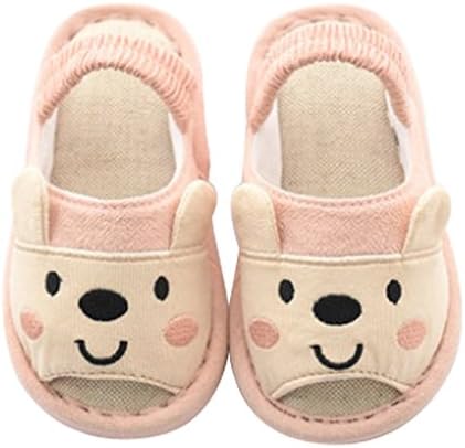Cattior Toddler Cute Kids Slippers House Shoes Open Toe